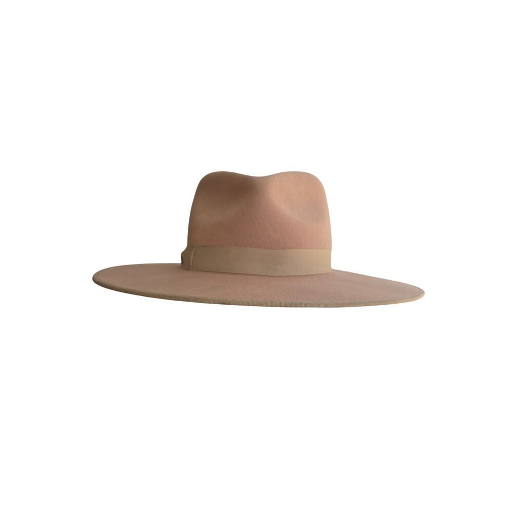 Lack of Color Wool Rancher Hat Unisex Sz M / 57cm Camel Wide Flat Brim - Picture 2 of 9